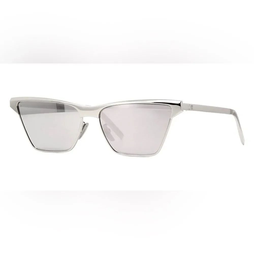 Givenchy NWT Unisex Metal Engraved Logo Rectangle Sunglasses $430